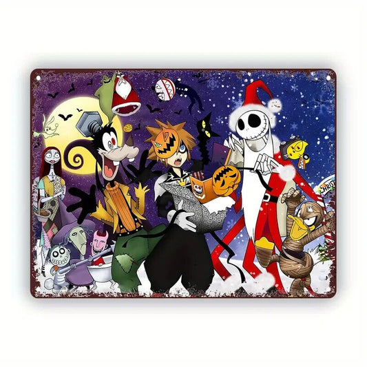 Jack Skellington GOOFY MINITOKYO Tin Metal sign Halloween Horror HALLOWEEN XMAS