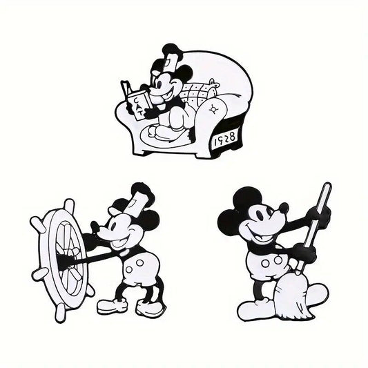 STEAMBOAT WILLIE MICKEY MOUSE Pin Badges BADGE FANTASIA READING