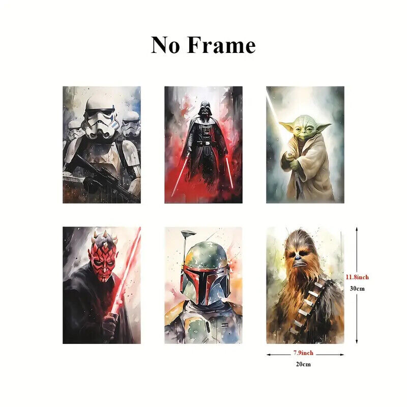 Star wars Canvas Wall Art Movie Poster Print Picture Retro CHEWBACCA DISNEY