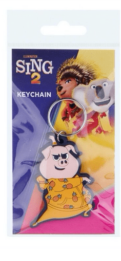 Sing 2 Official Licensed Movie Film Keyring Keychains JONNY GUNTER BUSTER ASH