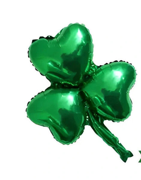ST. PATRICKS DAY DECORATIONS Foil latex Balloons Irish Clover Confetti Balloons