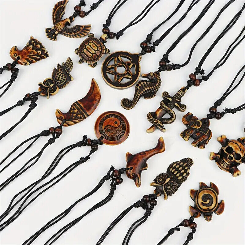 Beach Skull Witch Punk Retro necklace Pendant for Men Women Rock Funky Style
