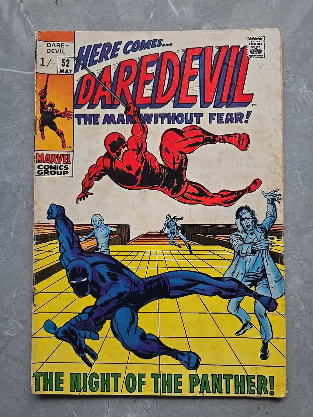 Daredevil #52 FN+ (6.5) MARVEL Vol 1 1969) Barry Smith art netflix no fear