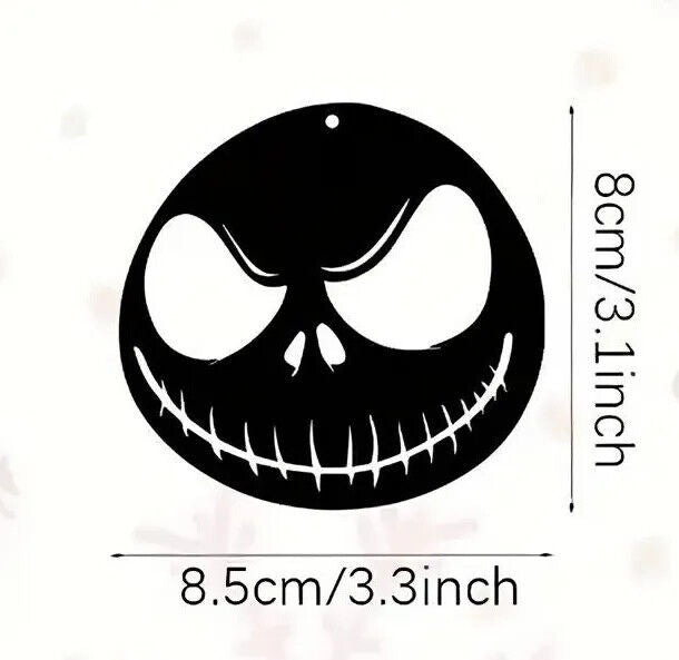 The Nightmare Before Christmas Jack Sally Halloween Tree Pendant Decoration WOOD