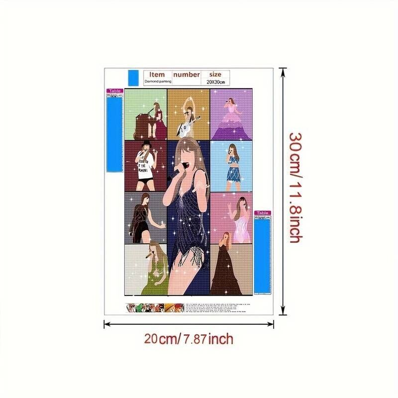 5D DIY 3D Full Diamond Painting Taylor Swift on stage MUSIC EDUCATIONAL SWIFTIE