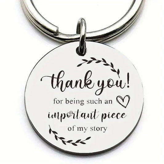 THANK YOU FOR BEING SUCH AN Important Part Of My Story KEYRING TEACHER FRIEND