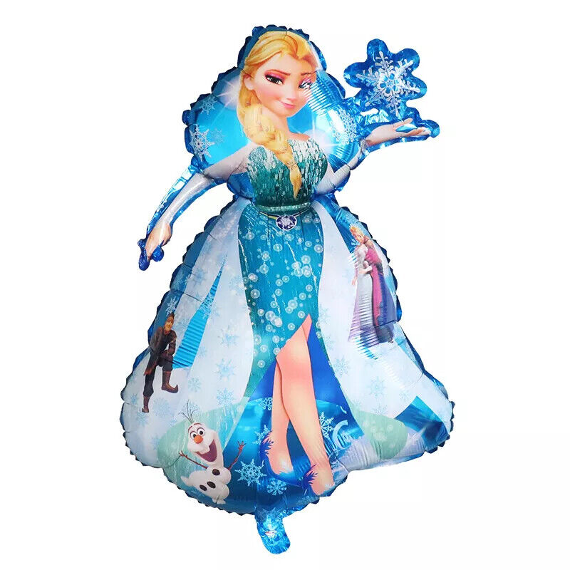 Princess Belle Cinderella Aurora Elsa Foil Birthday Balloon Party Decorations