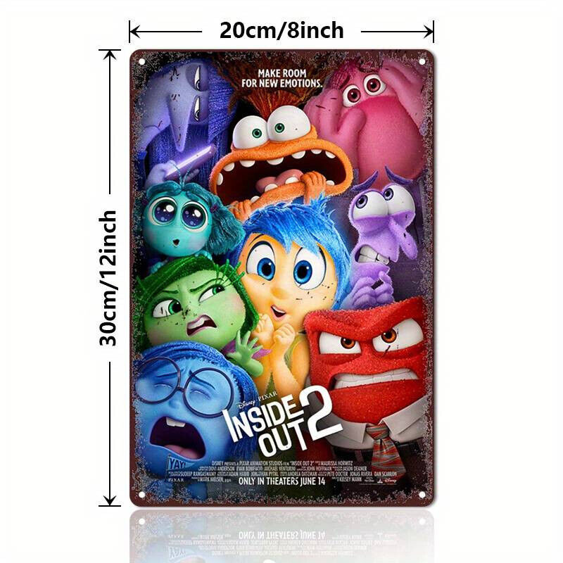 LICENSED Inside Out 2 METAL POSTER Animated Movie Poster 2024 ANXIETY TIN SIGN