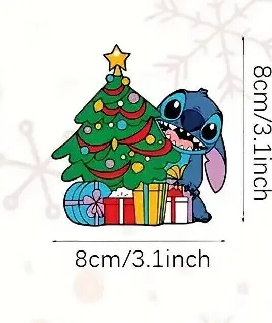 DISNEY LILO & STITCH Tree Pendant Decoration XMAS KIDS ALOHA SANTA HAT