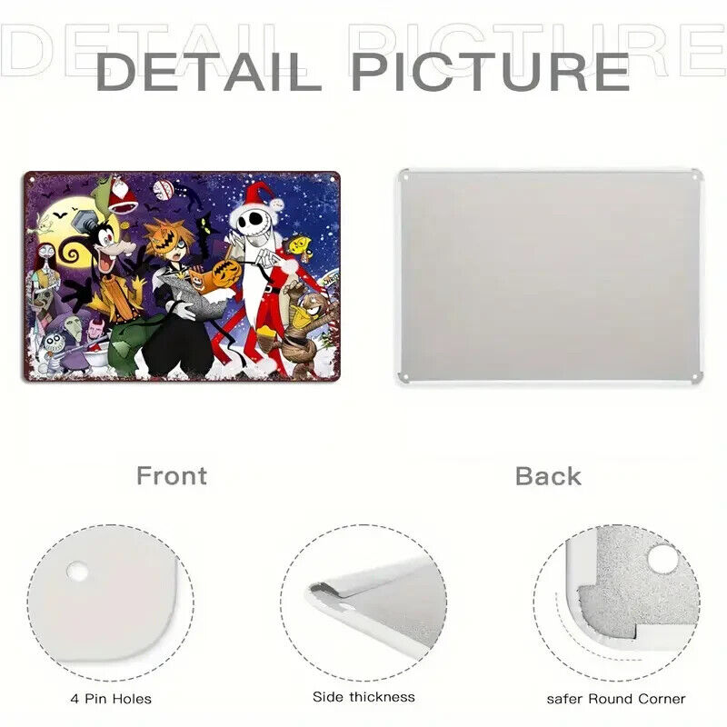 Jack Skellington GOOFY MINITOKYO Tin Metal sign Halloween Horror HALLOWEEN XMAS