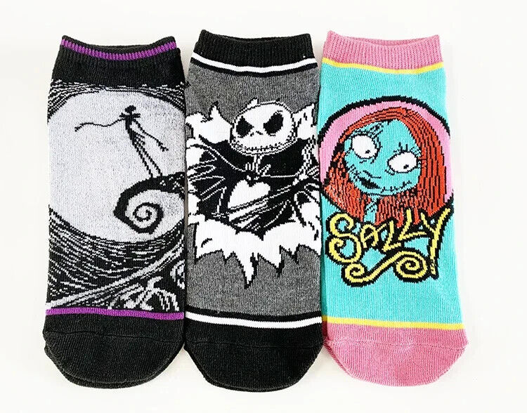 LICENSED Nightmare Before Christmas Socks Novelty One Size BOAT CASUAL SOCK WEAR