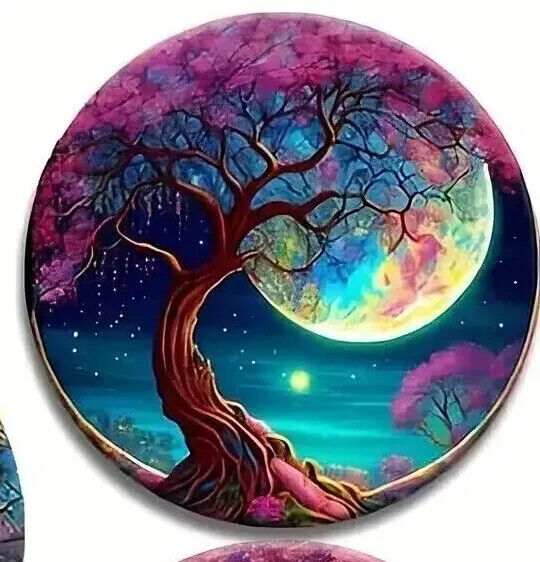 MYSTICAL WILLOW TREE COASTER Coffee Tea Drink COCKTAILS VIVID SCENE