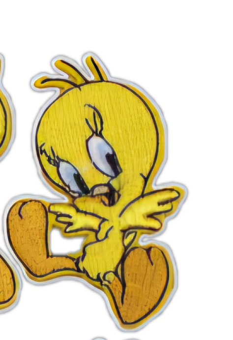 Looney Tunes Tweetie Pie Patch Embroidered Badge Iron Sew On Clothes T Shirt Bag