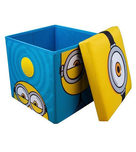 MINIONS RISE OF GRU Fizz Creations Sound Box Storage Cube with Bluetooth Speaker