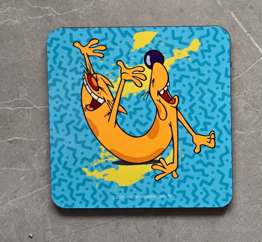 NICKELODEON ROCKO's MODEERN LIFE Coaster Retro TV Drinks Mat Home Kitchen DRINK