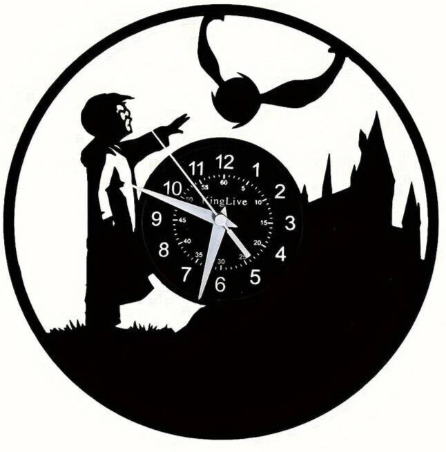 Harry Potter Vinyl Wall Clock Gift Birthday Holiday Art Home Room Decor DesignV