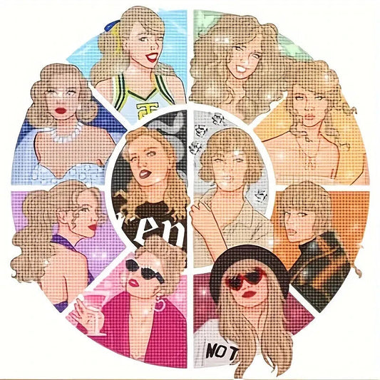 LARGE 5D DIY Full Diamond Painting Taylor Swift NEW MUSIC EDUCATIONAL SWIFTIE R
