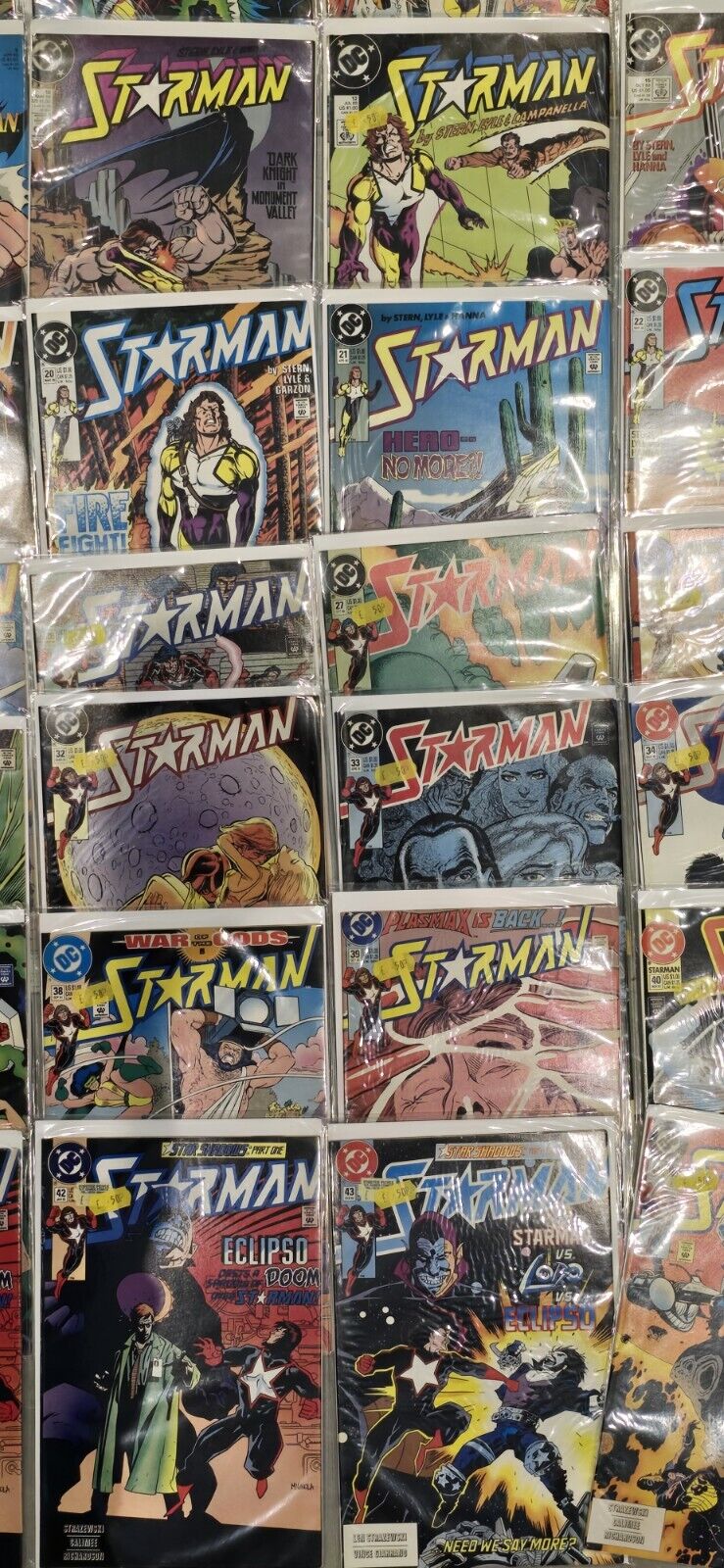 40 X STARMAN ISSUES COMIC COMICS #1-44 1988 IN COVERS MINT CONDITION HOOVER DC