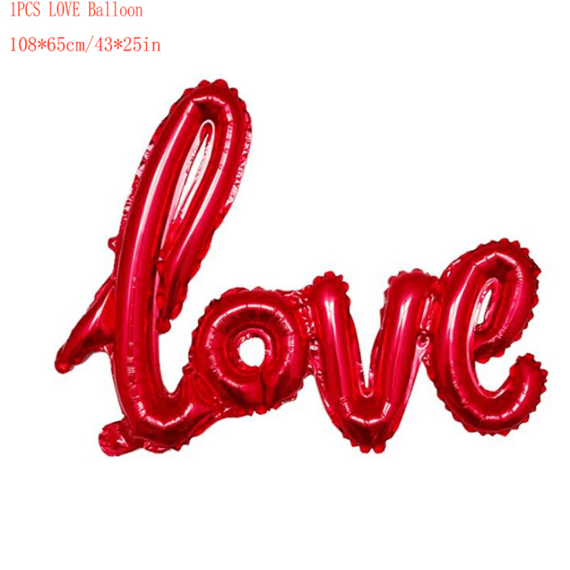 43'' 108cm Oversized Red LOVE Balloon Perfect for Valentine's Day WEDDING