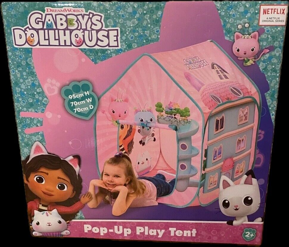 Gabby’s Dollhouse Pop Up Play Tent gabbys garden indoor outdoor playhouse