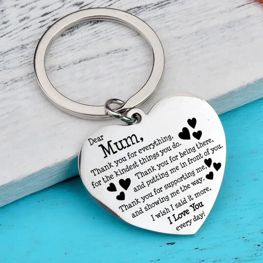 Keyring Keychain Mum Mothers Day Love Thank You Gift Present Key Ring VALENTINES