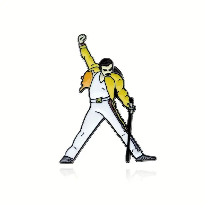 Freddie Mercury Enamel Pin Badge from Queen at Wembley 86 Bohemian Rhapsody ARM