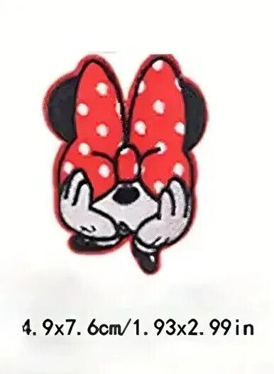 DISNEY MINNIE MICKEY MOUSE Iron Sew On Embroidered Patch PATCHES TV MOVIE EARS