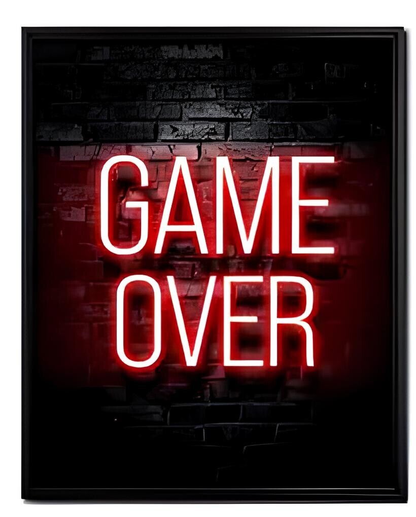 GAMING GAMER GAME SELF ADHESIVE GAME WALL POSTER PRINT ROOM DECOR