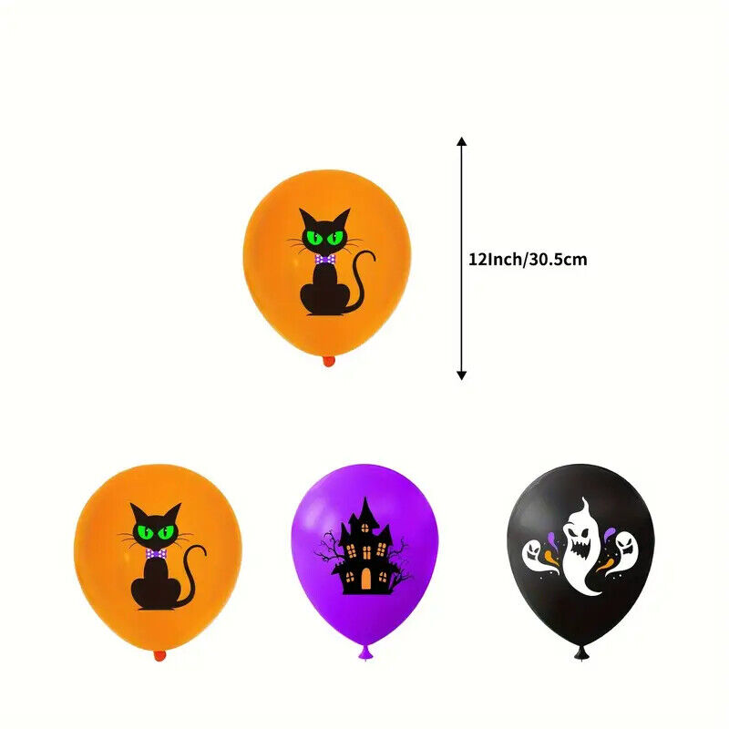 HALLOWEEN Theme Party Set Balloons Banners Cake Decorations FUN SPOOKY GHOUL CAT