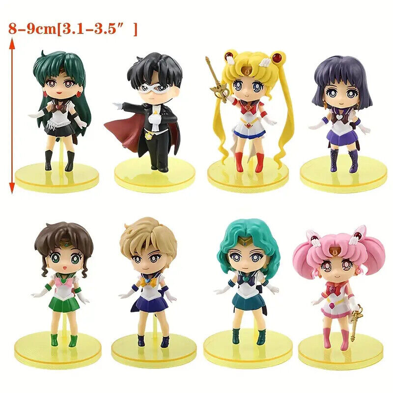 Sailor Moon Anime Venus Mercury Jupiter Mars Water Ice GUARDIAN Figure Toys