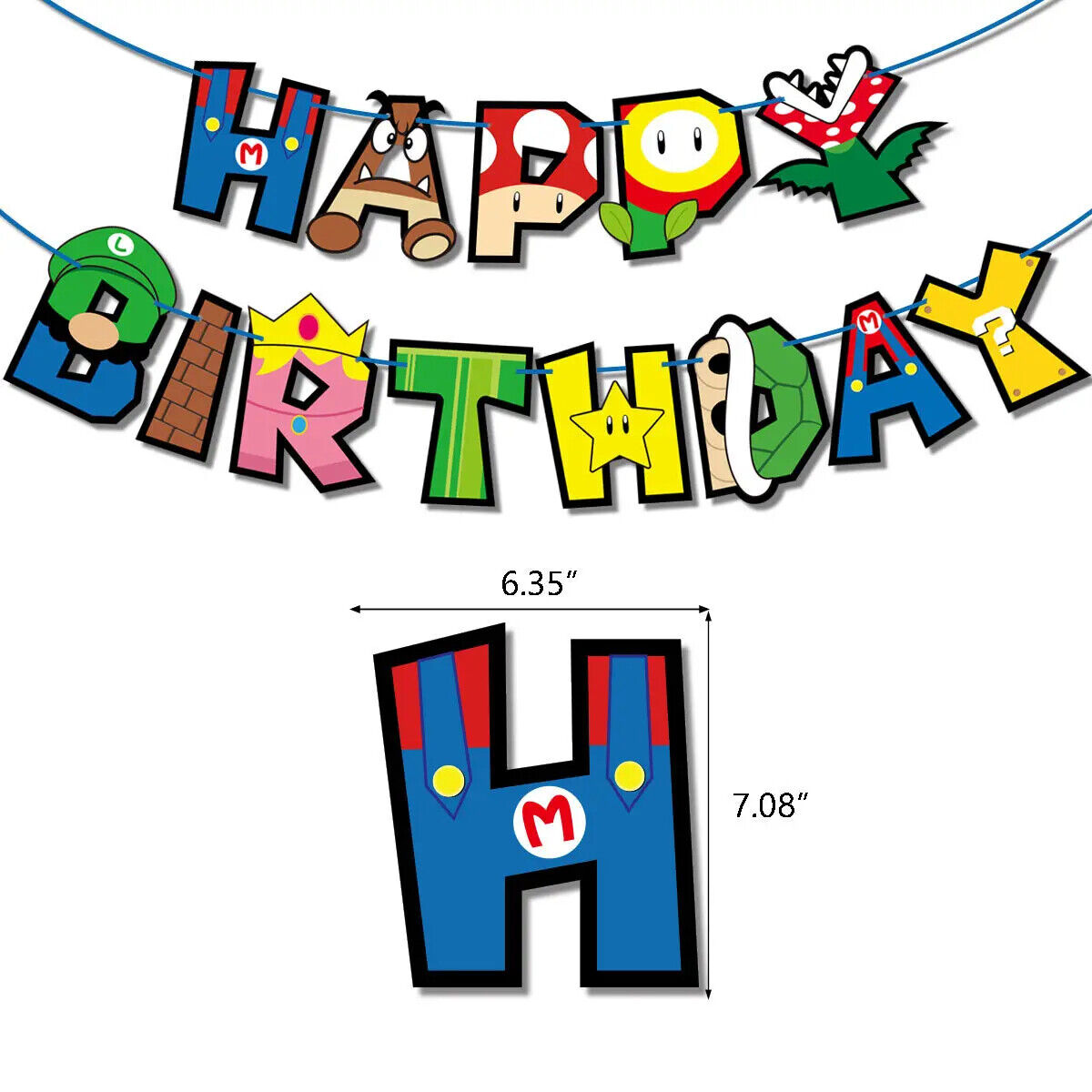 Super Mario Latex Balloons Kids Happy Birthday Banner Party Decor balloon movie