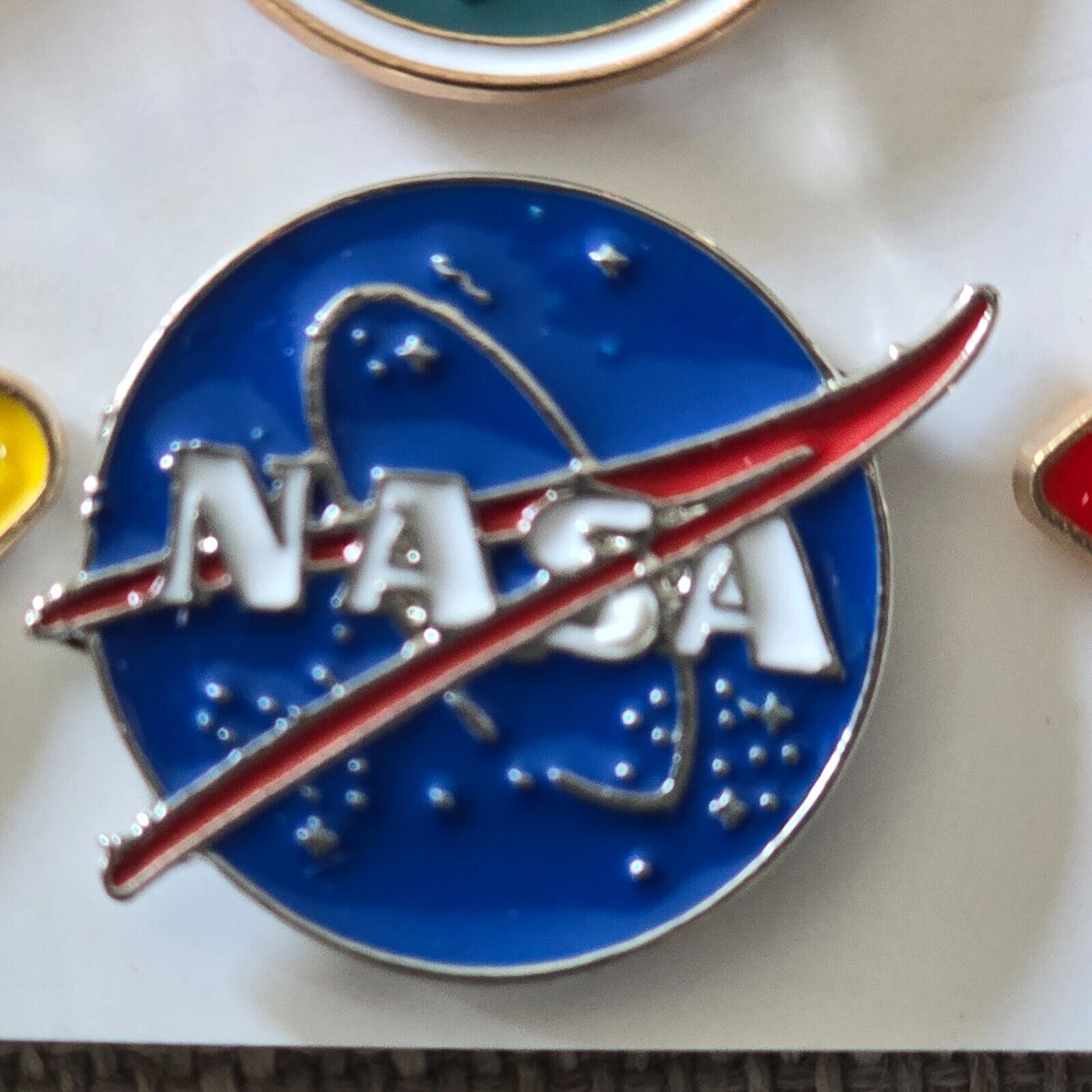 NASA Space Agency Enamel Pin Badge New planet kids stars moon rocket alien