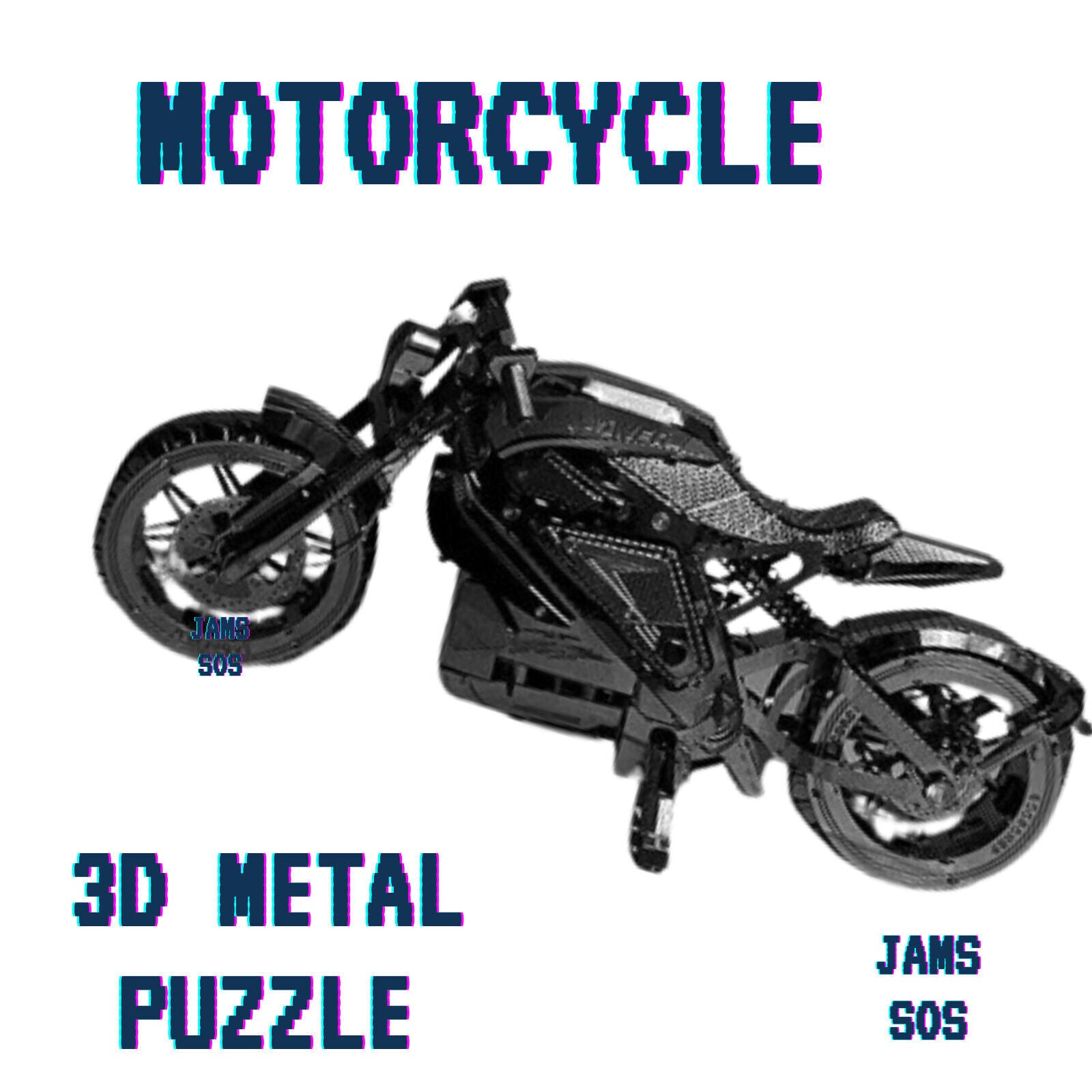MOTORBIKE New 3D Metal Puzzles Jigsaw DIY Model Building Kits Toy BATMOBILE GIFT