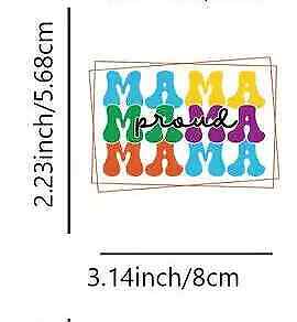 AUTISM MOM MUM IRON-ON TRANSFER LOVE DIFFERENT BEAUTIFUL RAINBOW