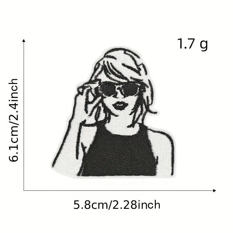 Taylor Swift 3" iron on patch PATCHES MUSIC SWIFTY GUITAR STAR COUNTRY