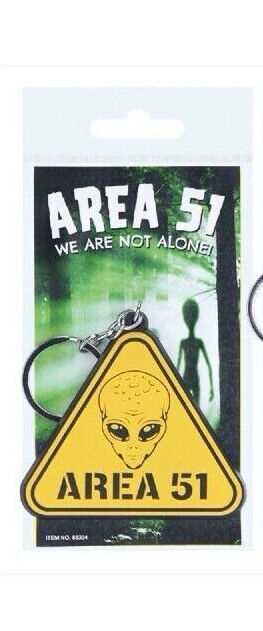 Area 51 2d Keyring Alien Keyring Aliens Keychain We Come In Peace Keyring