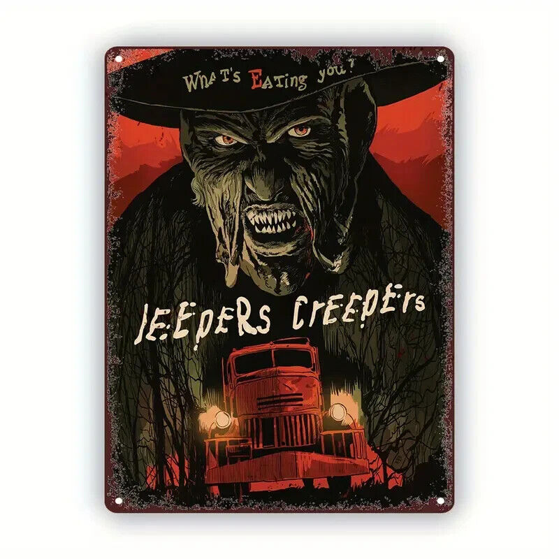 JEEPERS CREEPERS Tin Metal sign Halloween Horror Art Deco Movie COMIC GIFT HOUSE