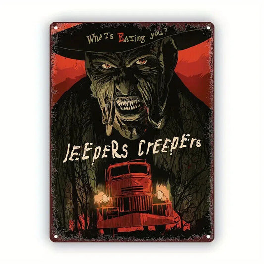 JEEPERS CREEPERS Tin Metal sign Halloween Horror Art Deco Movie COMIC GIFT HOUSE