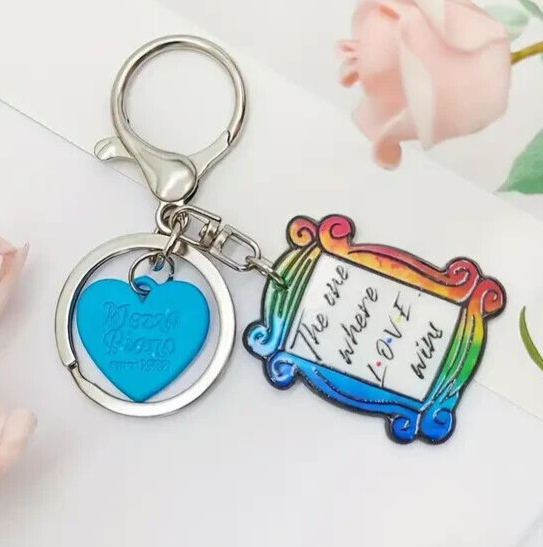 To My Man LOVE Engraved Keychain Keyring Gift Anniversary Valentines FRIENDS