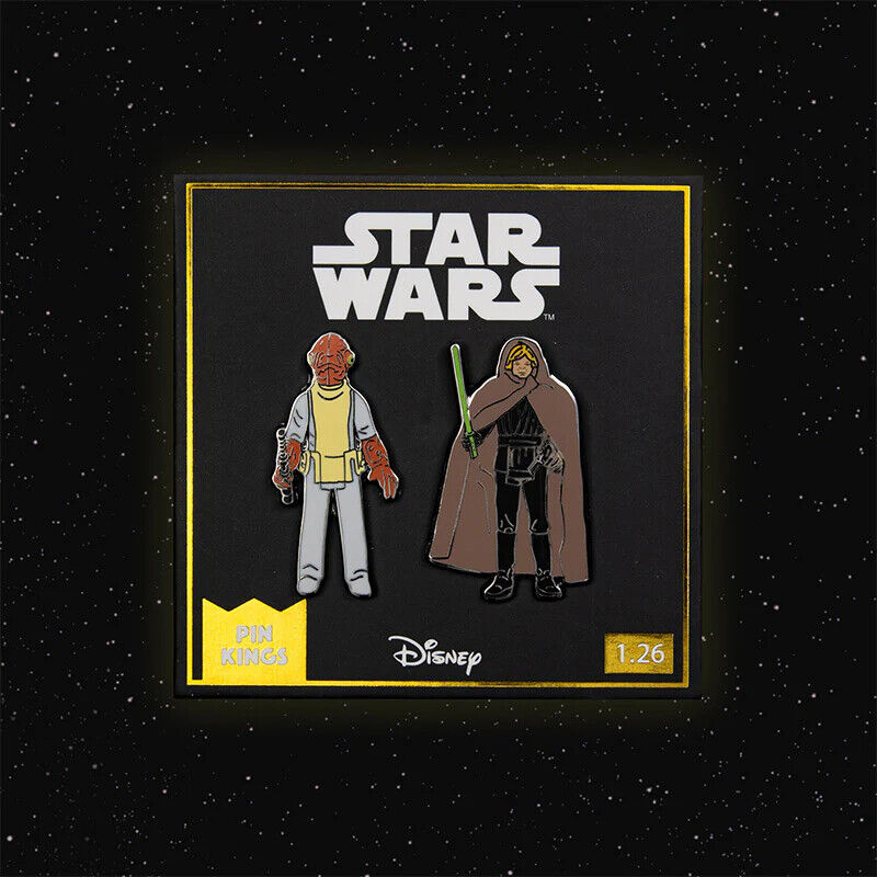 Pin Kings Star Wars Enamel Pin Badge LUKE DARTH CHUWBACCA LUCAS DISNEY OFFICIAL