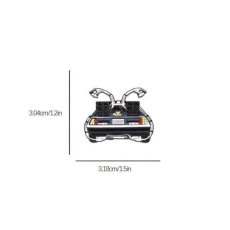 DELOREAN BACK TO THE FUTURE Metal Enamel Pin Badge Adult Teen TV MOVIE