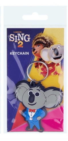 Sing 2 Official Licensed Movie Film Keyring Keychains JONNY GUNTER BUSTER ASH