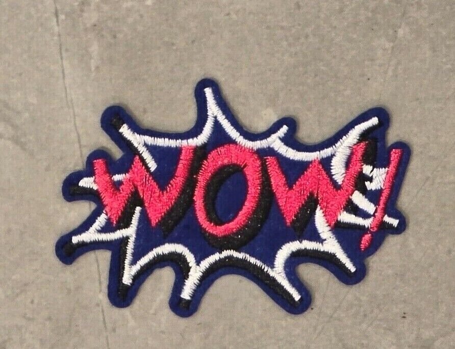 Pow Zap OMG Bang OMG Wow WTF Words Embroidered Logo Patch Badge Iron Sew On COMI