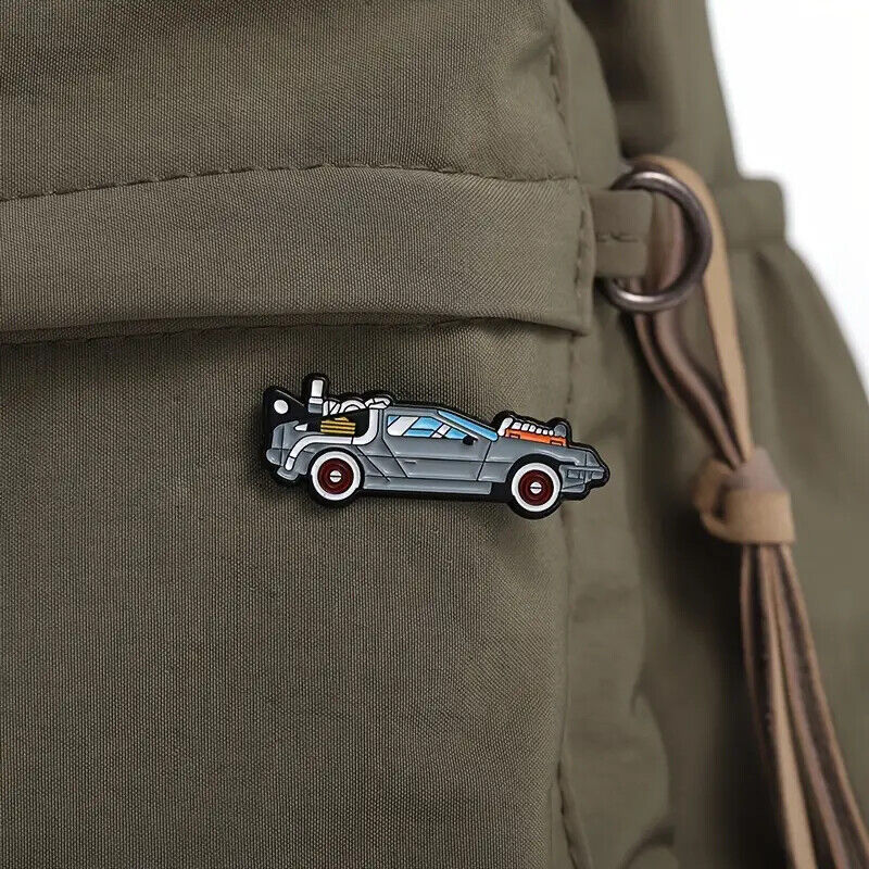 DELOREAN BACK TO THE FUTURE Metal Enamel Pin Badge Adult Teen TV MOVIE