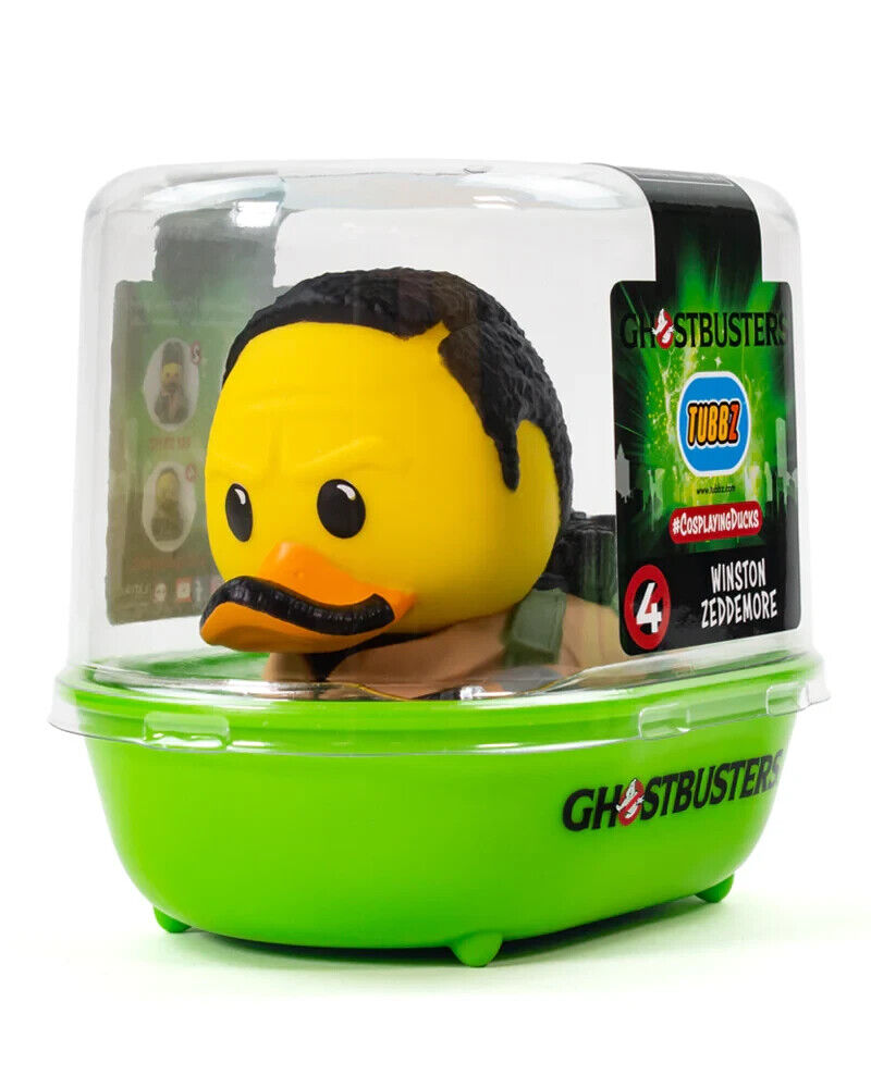 GHOSTBUSTERS WINSTON ZEDDEMOR COLLECTIBLE DUCK TUBBZ RUBBER FIGURINE NEW GIFT