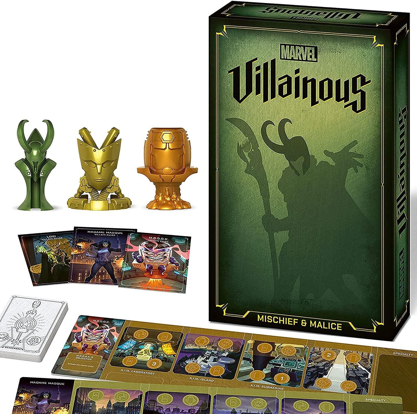 Ravensburger Marvel Villainous Mischief & Malice Strategy Board Games for Adults