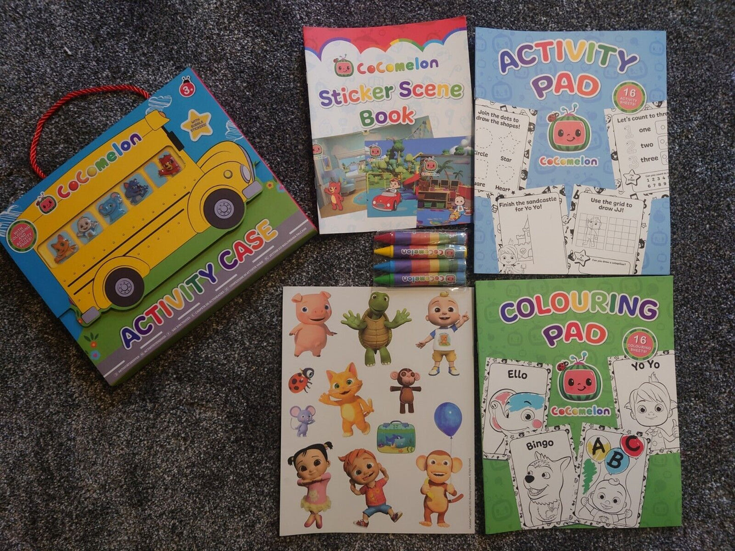 Cocomelon Activity Case With Bubble Stickers GREAT SET STOCKIG FILLER