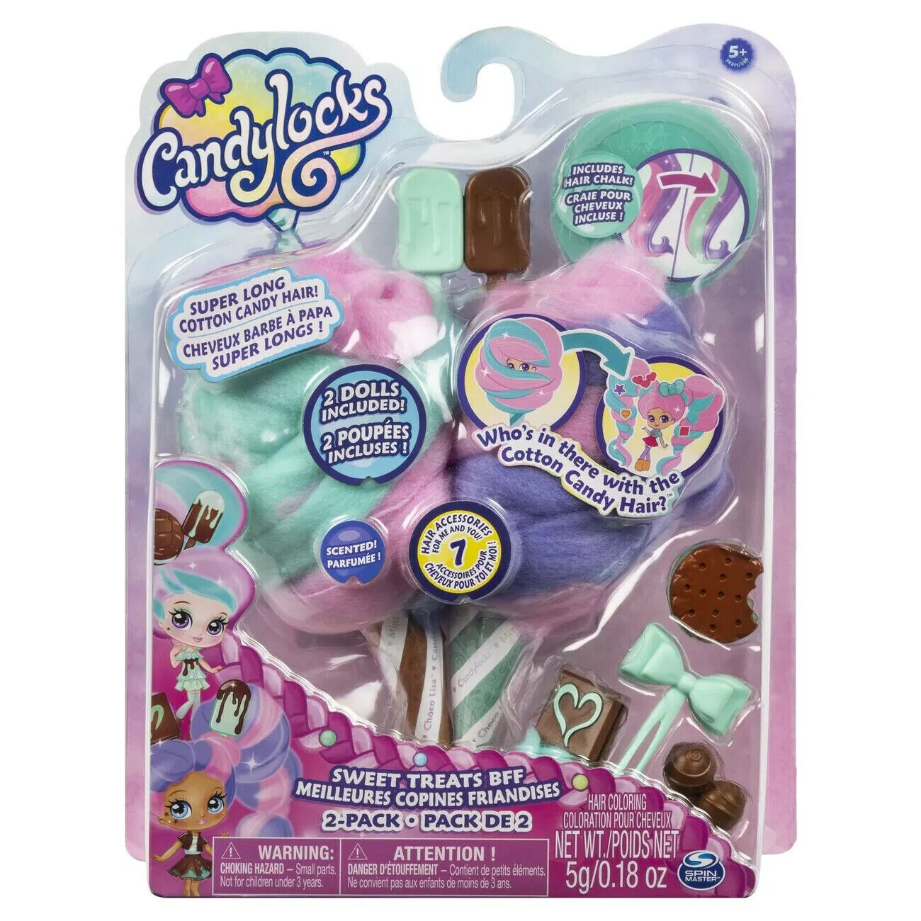 Candylocks Sweet Treats Bff 2 Pack Girls Playset Gift ICE CREAM CHOCO TOY XMAS