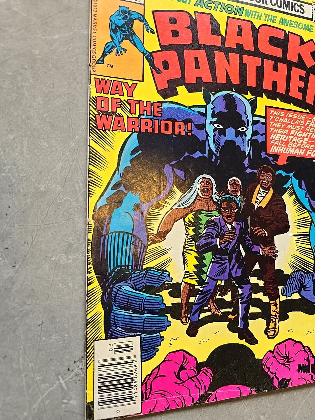 Black Panther #8 Marvel (1977) Jack Kirby story art BRONZE AGE WARRIOR YELLOW