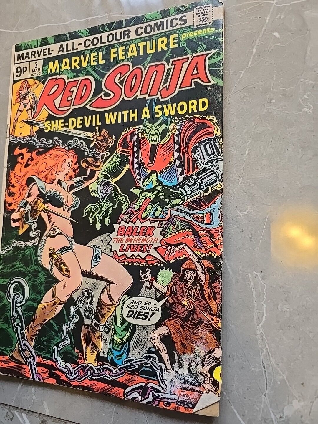 Marvel Feature #3 VFN (8.0) MARVEL ( Vol 2 1975) Red Sonja CONAN BEHEMOTH